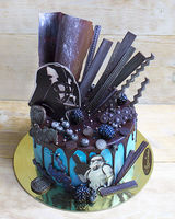 Детский торт «Звездные войны и шоколад»