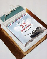 Праздничный торт «Календарь на 23 февраля»