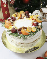 Праздничный торт «Зимний с манадаринами»
