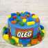 Детский торт «Лего с деталями» 1