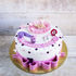 Детский торт «Метрики на годик для девочки» 1