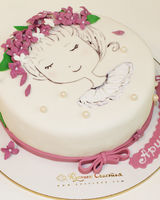 Праздничный торт «Нарисованная девочка»