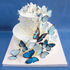 Праздничный торт «Вихрь голубых бабочек» 1