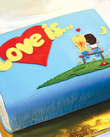 Свадебный торт «Love is...»