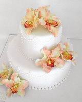 Свадебный торт «Розовые орхидеи»