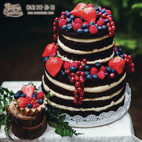 Свадебный торт «Открытый Шоколад со сливками»