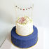 Свадебный торт «Цветы и флажки» 1