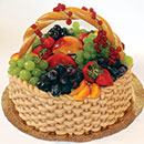 Праздничный торт «Корзина с фруктами»